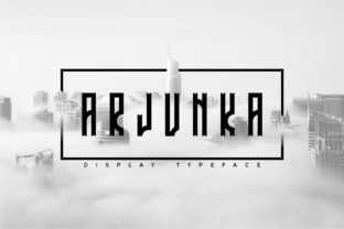 Arjunka Typeface: Edgy Display Font for Modern Craft Brands
