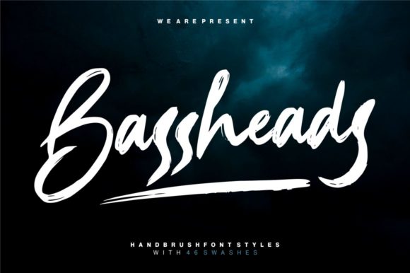 Bassheads Display Font for Crafters and Branding