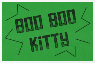 Boo Boo Kitty: A Blocky Display Font for Retro Branding