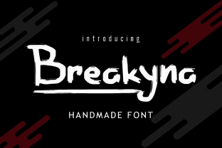 Breakyna: A Bold Handmade Brush Font for Standout Branding