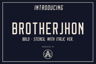 Brother Jhon Duo: A Sporty Vintage Typeface for Editorial Design