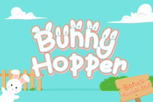 Bunny Hopper Typeface for Playful Campaign Design