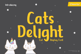Cats Delight Typeface Review: A Cheerful Display Font for Whimsical Branding