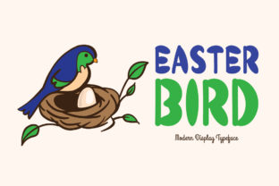 Easter Bird Display Font Review for Modern Crafters