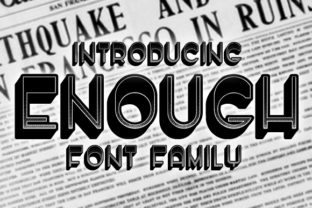 Enough Retro Typeface for Mid-Century Editorial Design