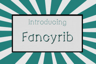 Fancyrib Display Font for Authentic Social Campaigns