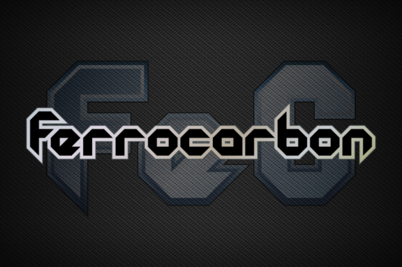 Ferrocarbon Family: Futuristic Display Fonts for Bold Craft Projects