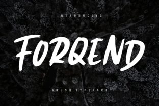 Forqend: A Classic Display Font with a Cool Twist for Editorial Design