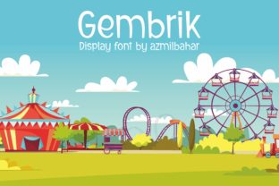 Gembrik Font: Joyful Display for Creative Projects