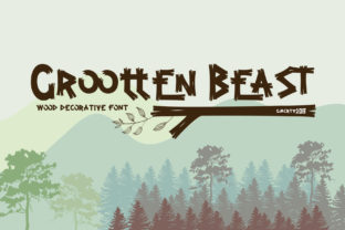 Grootten Beast: The Wood-Inspired Display Font for Outdoorsy Branding
