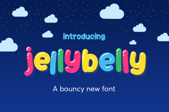 Jellybelly Display Font for Playful Brand Identity