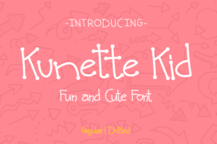 Kunette Kid Typeface for Whimsical Handmade Branding