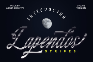 Lapendos Stripes: A Bold Display Typeface for Editorial Impact