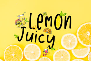 Lemon Juicy Typeface: A Whimsical Display Font for Modern Web Design
