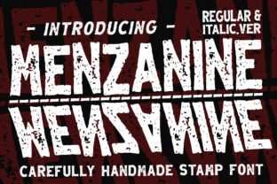 Menzanine: A Rustic Display Font for Authentic Campaign Design