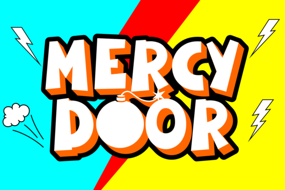 Mercy Door: A Striking Cartoon Display Font for Bold Campaigns