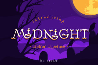 Midnight Display Font Review for Seasonal Branding