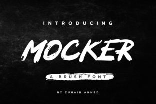 Mocker Brush Font: Bold Display Type for High-Impact Web Design