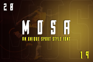 Mosa Display Font for Modern Brand Campaigns