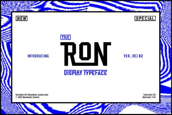 Ron Typeface: Bold Display Fonts for Modern Maker Brands