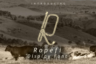 Ropefi: A Vintage Display Font for Handmade Branding