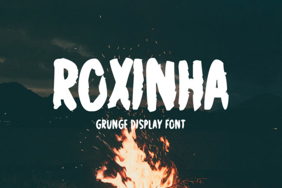 Roxinha: The Grungy Display Font for Standout Craft Designs