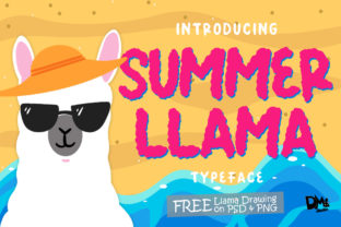 Summer Llama: A Soft Display Font for Editorial Design