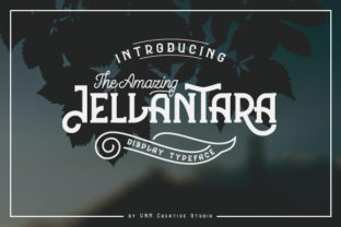 The Amazing Jellantara: A Retro Display Font for Bold Branding