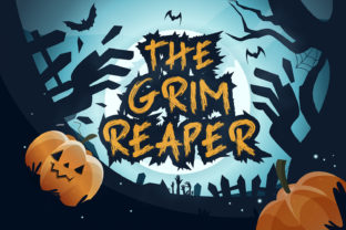 The Grim Reaper Typeface: A Designer’s Take on Whimsical Halloween Display Fonts