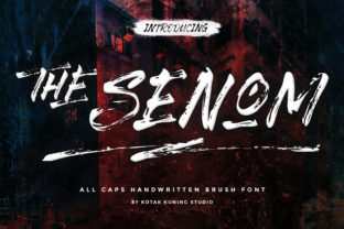 The Senom Brush Font for Handmade Labels and Creative Branding