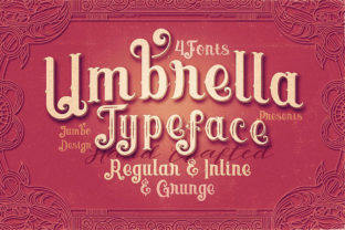 Umbrella Typeface: A Vintage Display Font for Handmade Branding