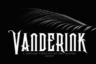 Vanderink: A Contemporary Display Font for Editorial Design