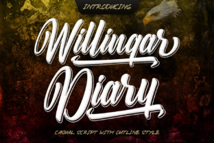 Willingar Diary Typeface Review for Vintage Branding
